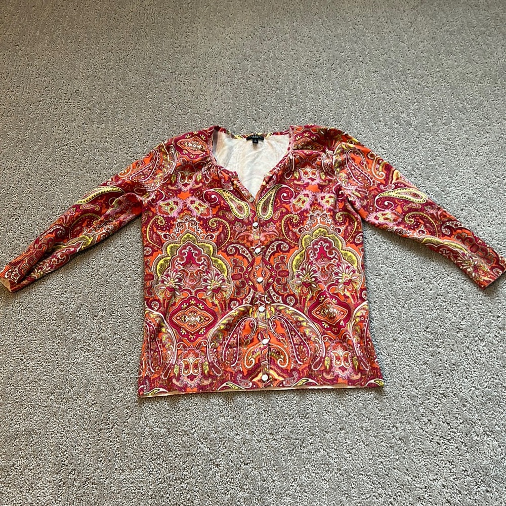 Vintage Patterned Cardigan